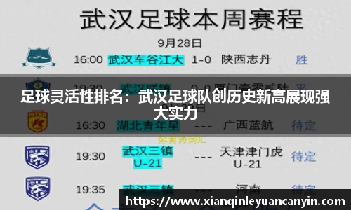 足球灵活性排名：武汉足球队创历史新高展现强大实力